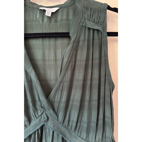 Lucky Brand Women's Sleeveless Babydoll Surplice Fairy Blouse Size XS‎ Boho - Picture 3 of 14